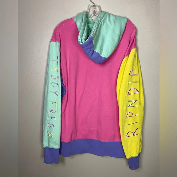 RIPNDIP x Teddy Fresh 2.0 Colorblock Hoodie size medium - Picture 9 of 9